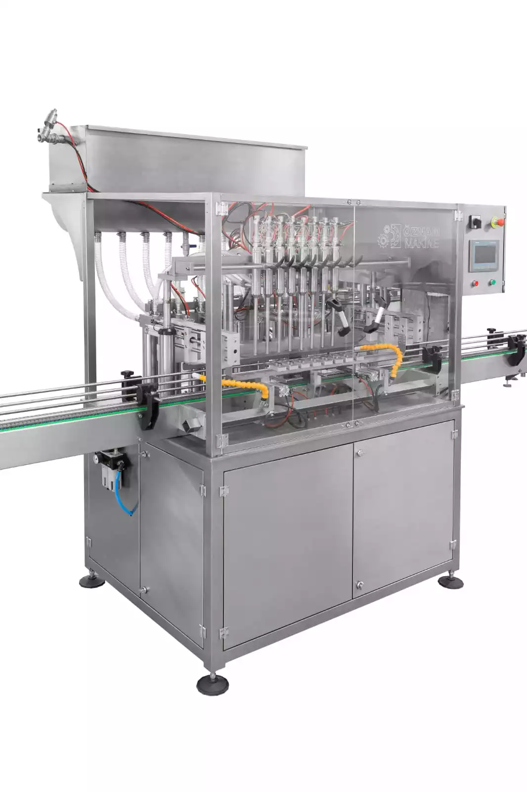 Tam Otomatik 8 Nozüllü Sıvı Dolum Makinesi